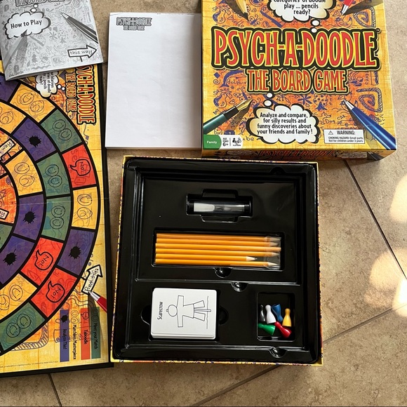 Psych-a-doodle the board game. Family game night. Complete with ALL pieces! - Picture 3 of 7